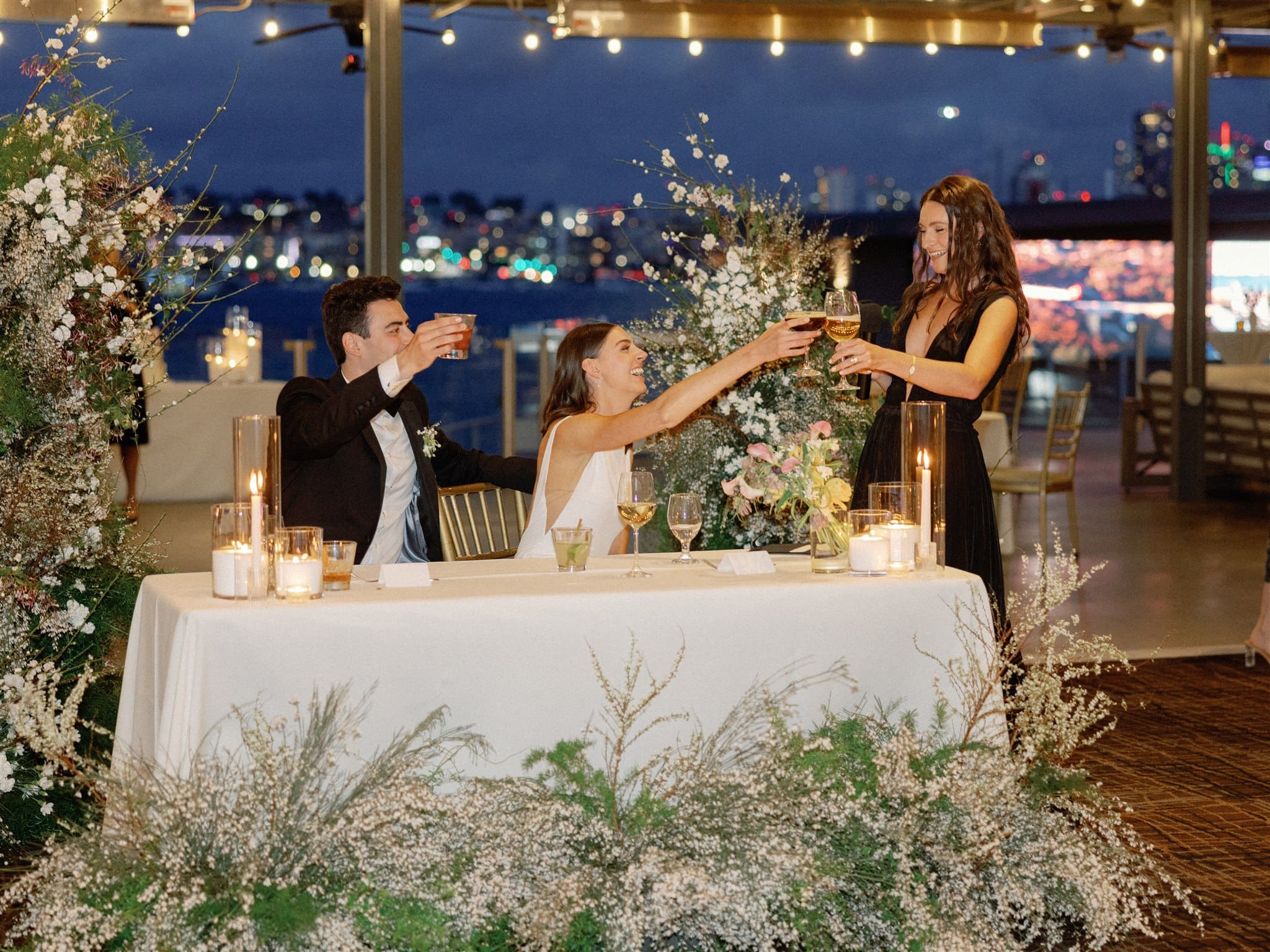 Wedding reception toast