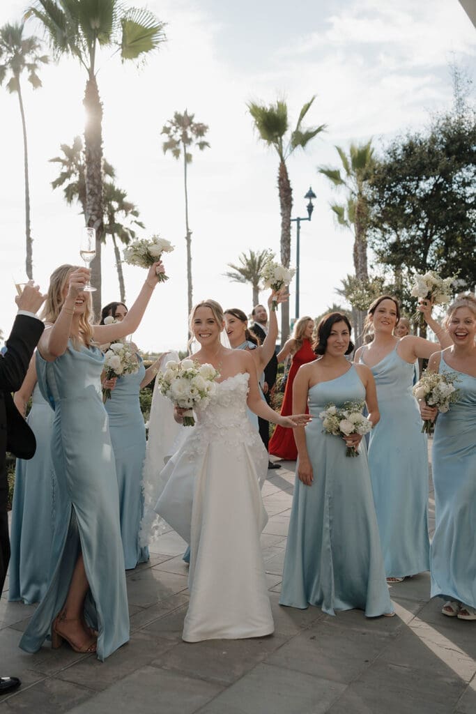 Coastal Blue and Driftwood Neutrals San Diego Wedding color Palettes bridesmaids 