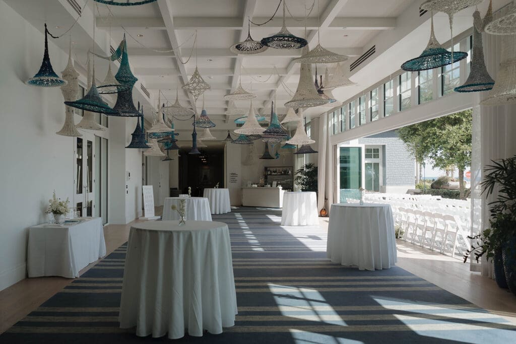 Coastal Blue and Driftwood Neutrals San Diego Wedding color Palettes cocktail hour