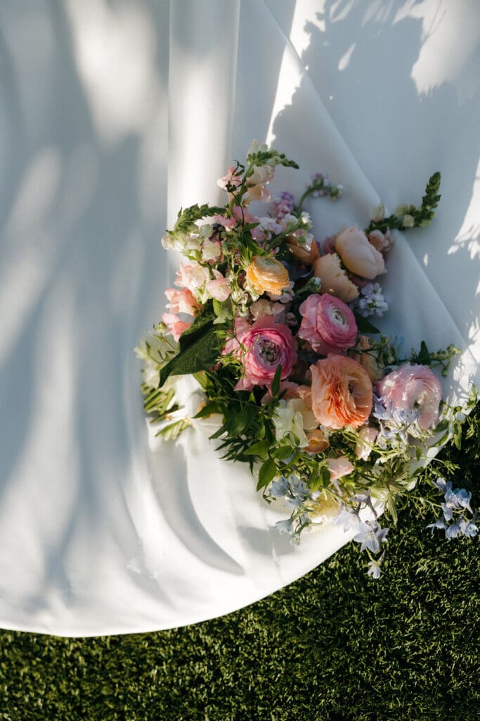 coastal sunset San Diego Wedding color Palettes  bouquet